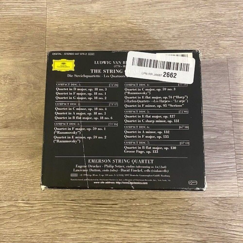 Beethoven: The String Quartets. Emerson String Quartet. 4-CD Set - Picture 3 of 6